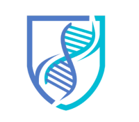 Logo d'OpenCTI avec un bouclier et une double hélice d'ADN stylisée.